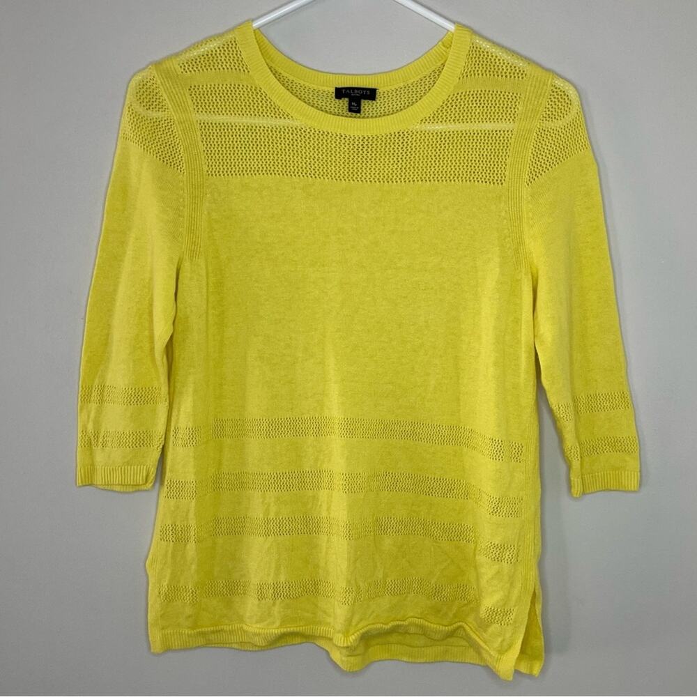Talbots Linen Blend Sweater Size MP